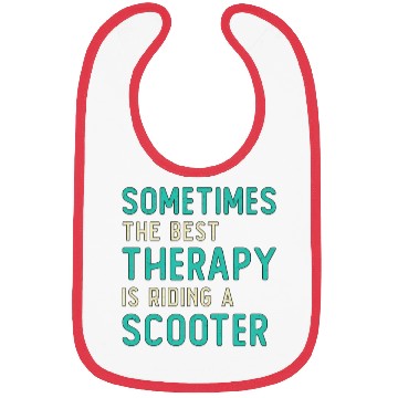 Discover Scooter Driver Best Therapy Stunt Retro Vintage Bibs