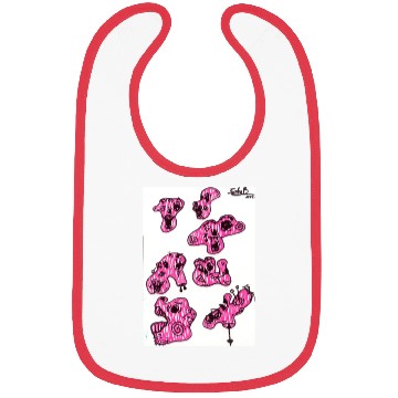Discover pink zombies Bibs