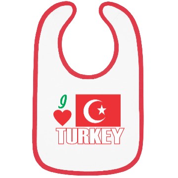 Discover I LOVE TURKEY Bibs