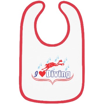 Discover i love diving best design Bibs