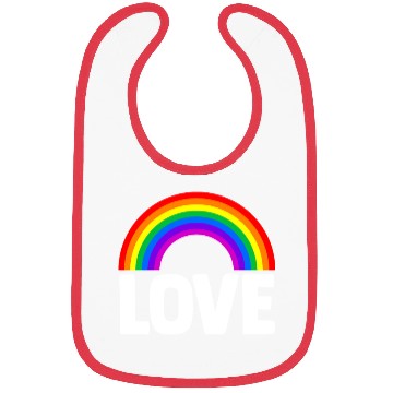 Discover Love Rainbow Kindness Gay Pride LGBTQ Bibs