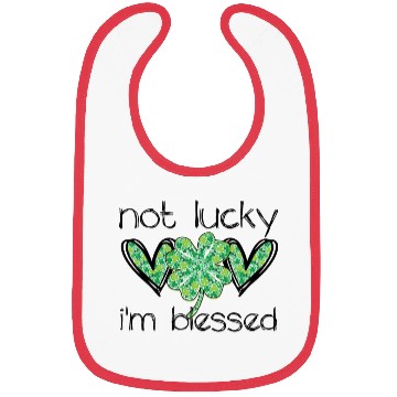 Discover Not Lucky I'm Blessed Christian St. Patrick's Dayn Bibs