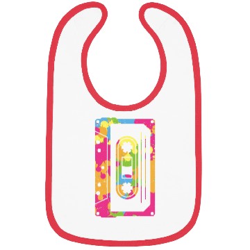 Discover Colorful Retro Cassette Tape Bibs