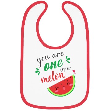 Discover you are one in a melon- cute watermelon Bibs