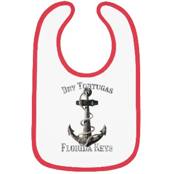 Discover Dry Tortugas Florida Keys Vacation Nautical Anchor Bibs
