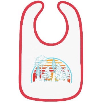 Discover Retro Style Wildlife Trees Outdoors Nature Forest Bibs