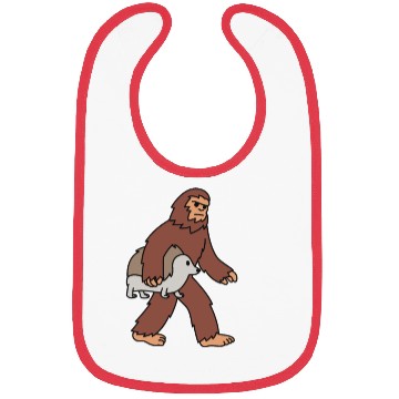 Discover Bigfoot Sasquatch Walking Hedgehog Bibs