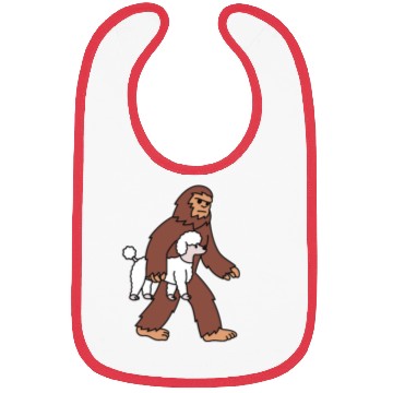 Discover Bigfoot Sasquatch Walking Poodle Bibs