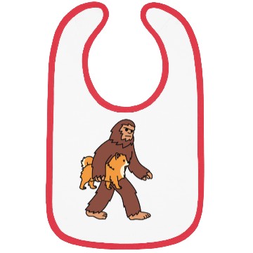 Discover Bigfoot Sasquatch Walking Pomeranian Bibs