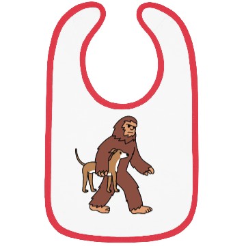 Discover Bigfoot Sasquatch Walking Greyhound Bibs