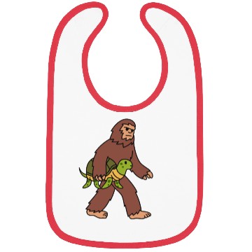 Discover Bigfoot Sasquatch Walking Turtle Bibs