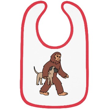 Discover Bigfoot Sasquatch Walking English Mastiff Bibs