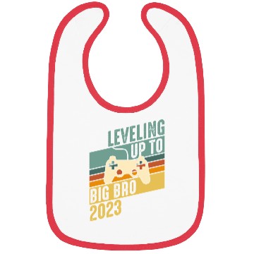 Discover Level up Big Brother 2023 Baby Gamer Boy Baby Bibs