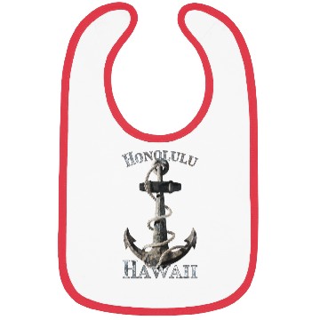 Discover Honolulu Hawaii Nautical Anchor Sailing Bibs
