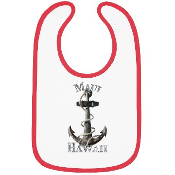 Discover Maui Hawaii Nautical Anchor Sailing Bibs