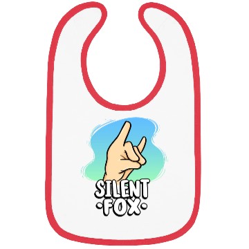 Discover Teacher Silent Fox For Quiet Student In Class Bibs