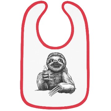 Discover Funny Sloth Bibs