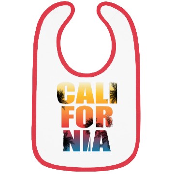 Discover California palm tree Bibs