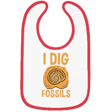 Discover I Dig Fossils For Paleontologist Bibs