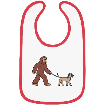 Discover Bigfoot Sasquatch Walking English Mastiff Bibs