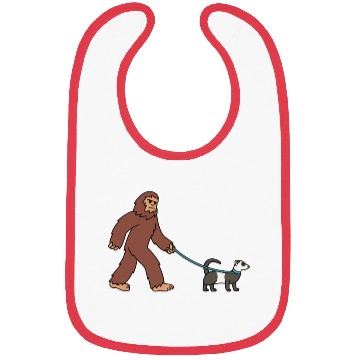Discover Bigfoot Sasquatch Walking Ferret Bibs