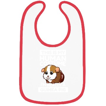 Discover This Is My Human Costume I'm Really A Guinea Pig Bibs