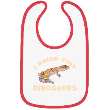 Discover I Raise Tiny Dinosaurs For Leopard Gecko Lover Bibs