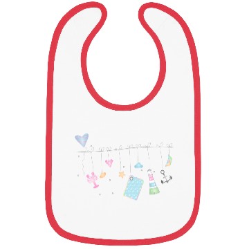 Discover maritime delicate colorful symbols Bibs