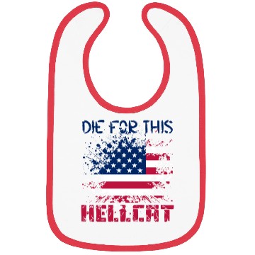 Discover Die For This Hellcat- Vintage US Flag Bibs