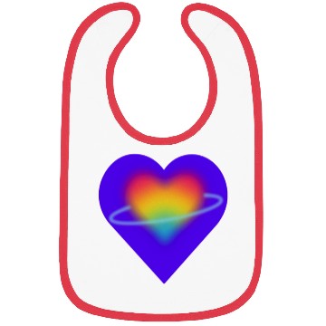 Discover rainbow heart pride Bibs