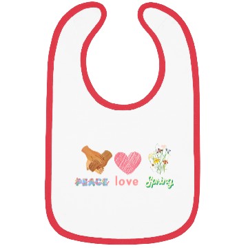 Discover peace, love,summer lover Bibs