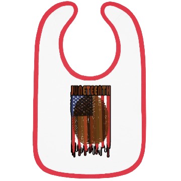 Discover Juneteenth US Flag African American Graphic Bibs
