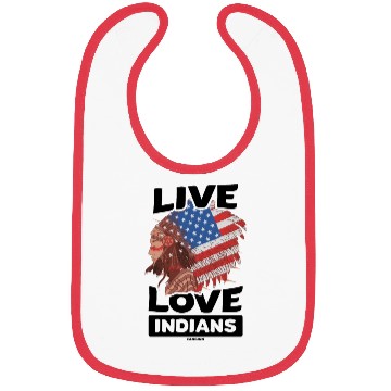 Discover Live Love Indians Native People USA Bibs