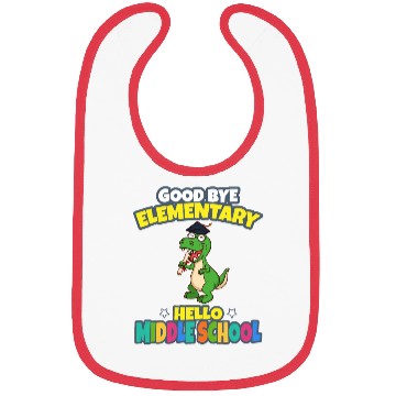Discover Good Bye Elementary Hello Middle School Graduation Bibs
