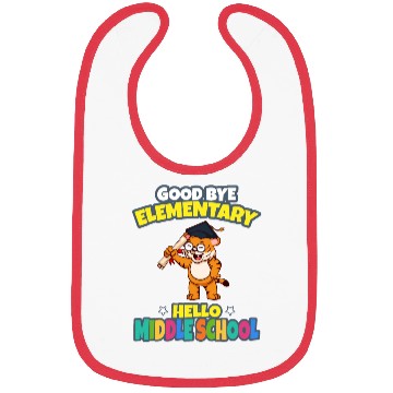 Discover Good Bye Elementary Hello Middle School Graduation Bibs