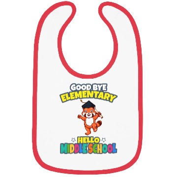 Discover Good Bye Elementary Hello Middle School Graduation Bibs