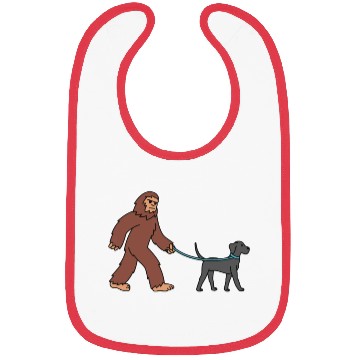 Discover Bigfoot Sasquatch Walking Great Dane Bibs