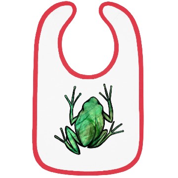 Discover Cute Green Frog Bibs