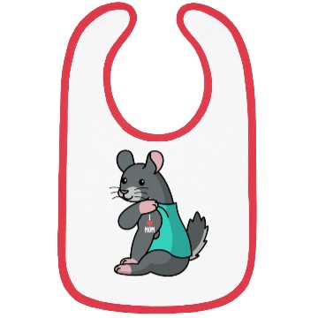 Discover I Love Mom Tattoo Chinchilla Bibs