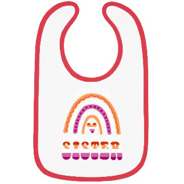 Discover Proud Sister Awesome Lesbian Sister Bibs