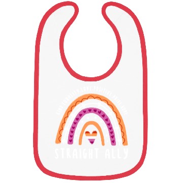 Discover Straight Ally Lesbian Pride Rainbow Bibs