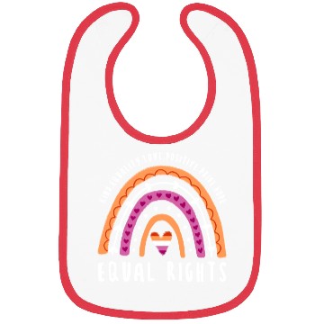 Discover Equal Rights Lesbian Pride Rainbow Bibs