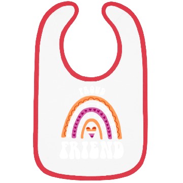 Discover Proud Friend Lesbian Pride Rainbow Bibs
