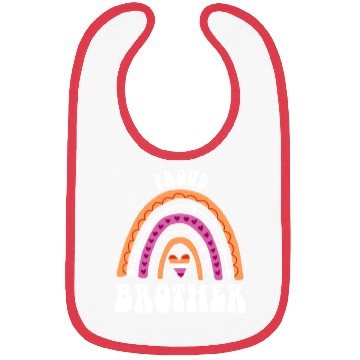 Discover Proud Brother Lesbian Pride Rainbow Bibs