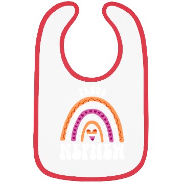 Discover Proud Nephew Lesbian Pride Rainbow Bibs