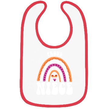 Discover Proud Niece Lesbian Pride Rainbow Bibs