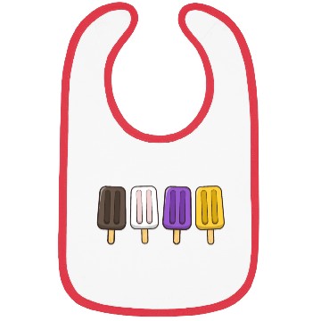 Discover Gender Nonbinary Popsicles 4th of July Subtle Bibs