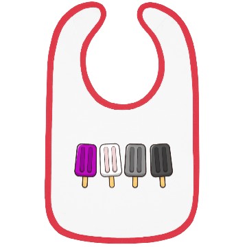 Discover Asexual Popsicles 4th of July Ace Asex Subtle Bibs