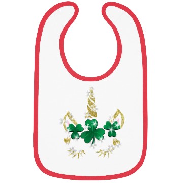 Discover Face Print Cute Saint Patrick s Day Girls Bibs
