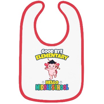 Discover Good Bye Elementary Hello Middle School Graduation Bibs